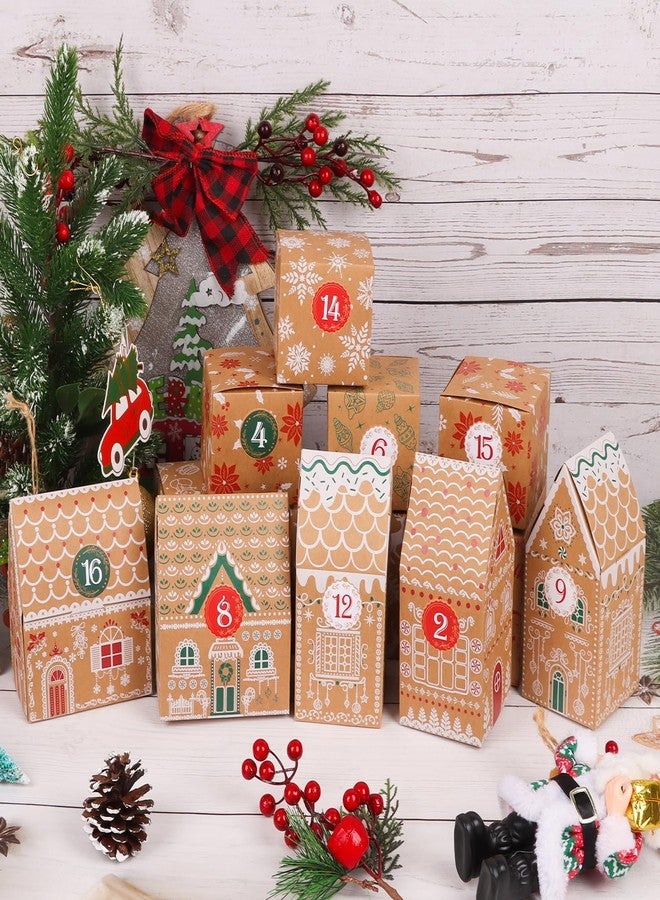 LOKIPA Christmas Advent Calendar Boxes, 24 Days Empty Advent Countdown Gift Boxes for Xmas Party Decorations Supplies - Image 4